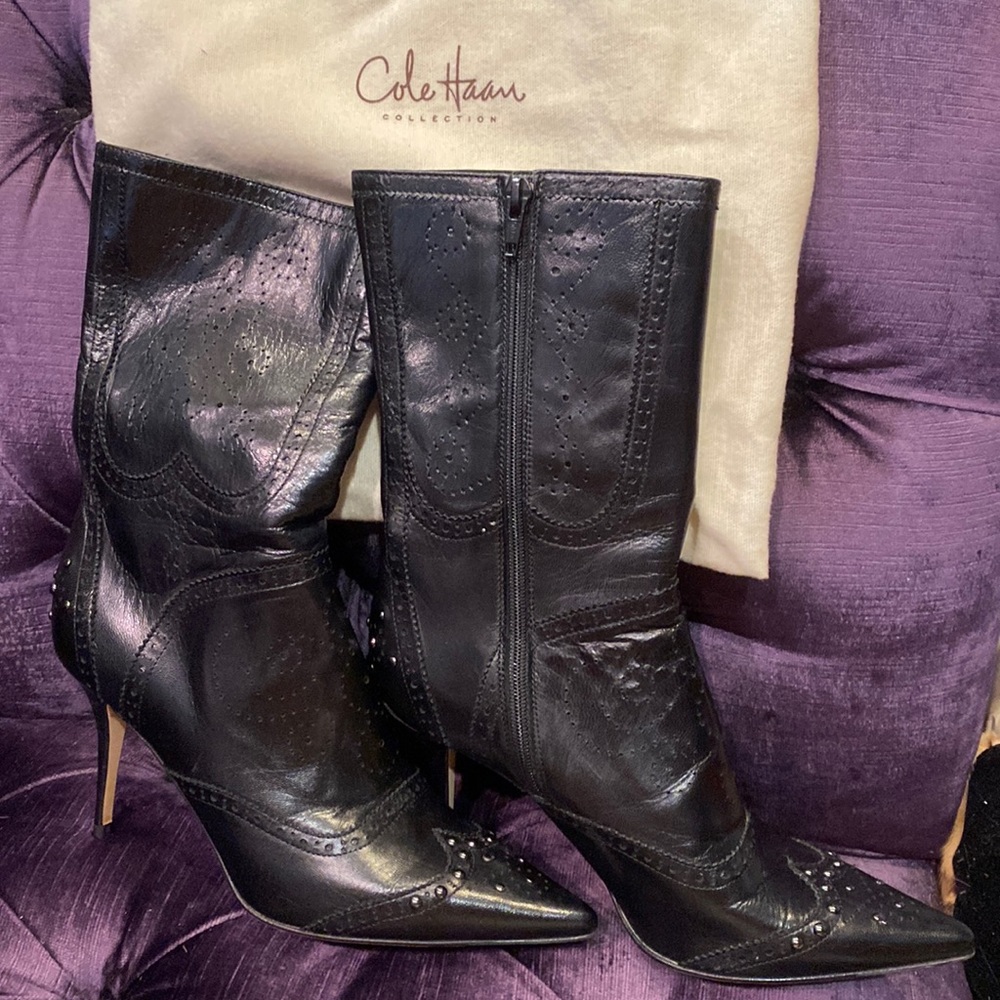 COLE HAAN Collection “Selma” booties NWT size 7.5B. Sexy!